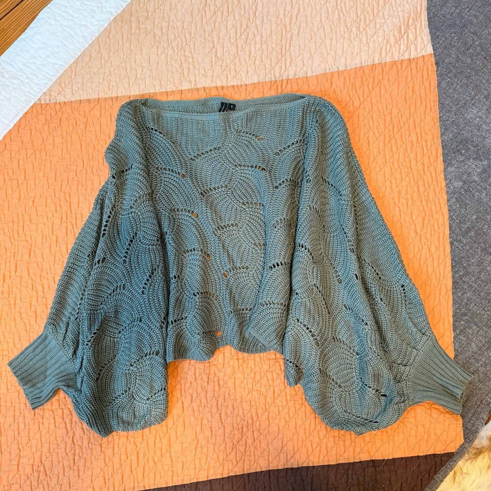 moon & madison green Knit crop sweater